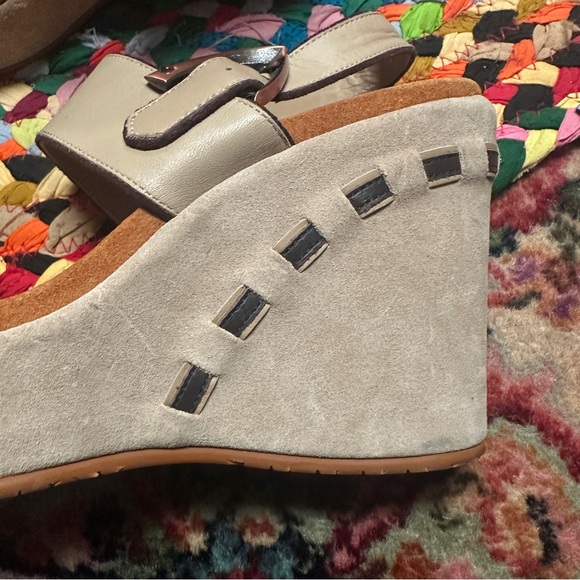 Donald J.Pliner Sport-i-Que Kerry Natural leather Wedge Women's Sandals Size 8 - Picture 9 of 14